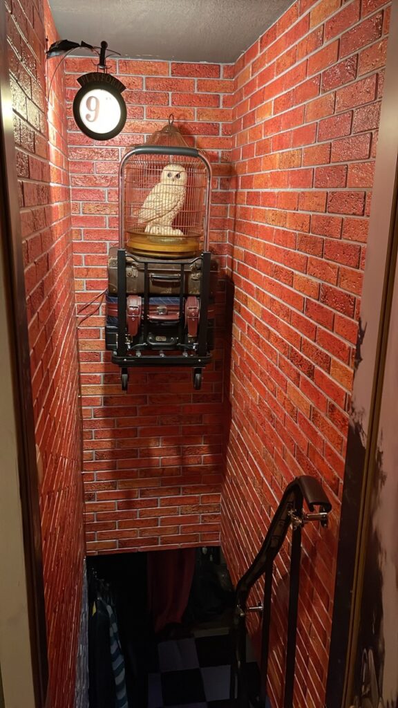 Downstairs to the wizard